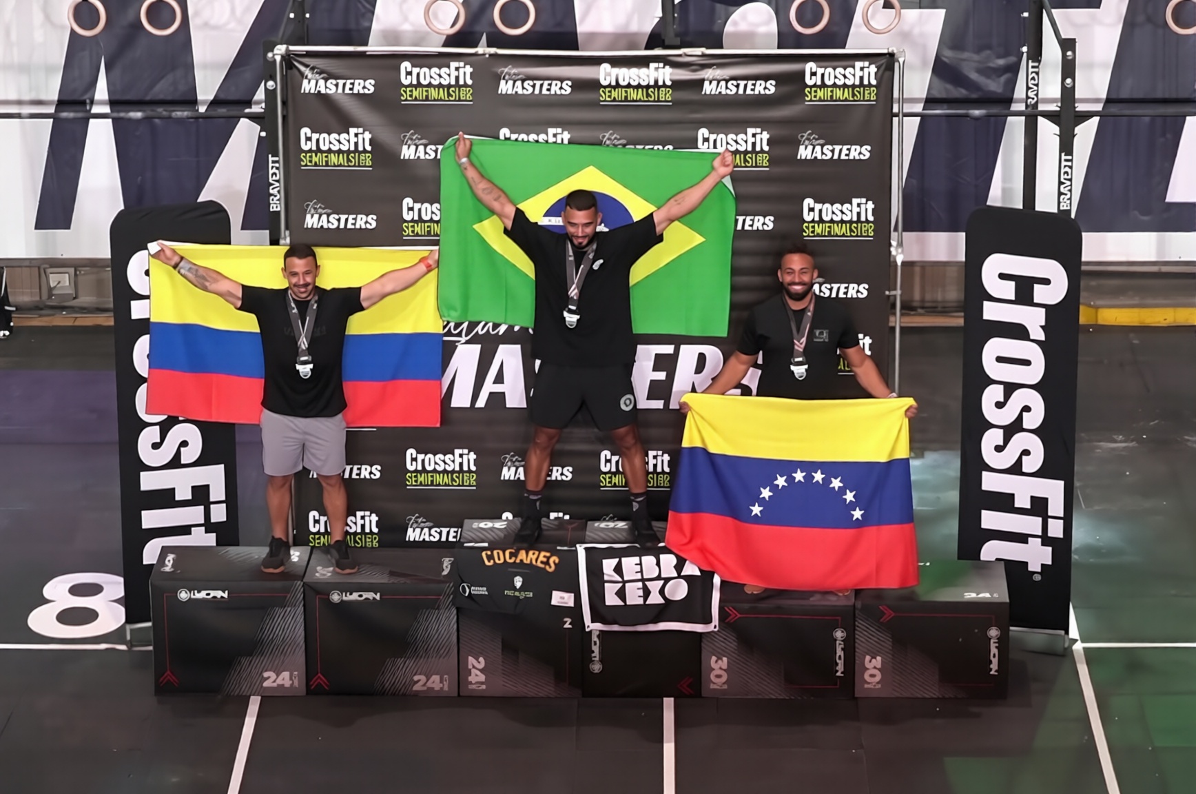 David Fonseca no pódio em Medellín